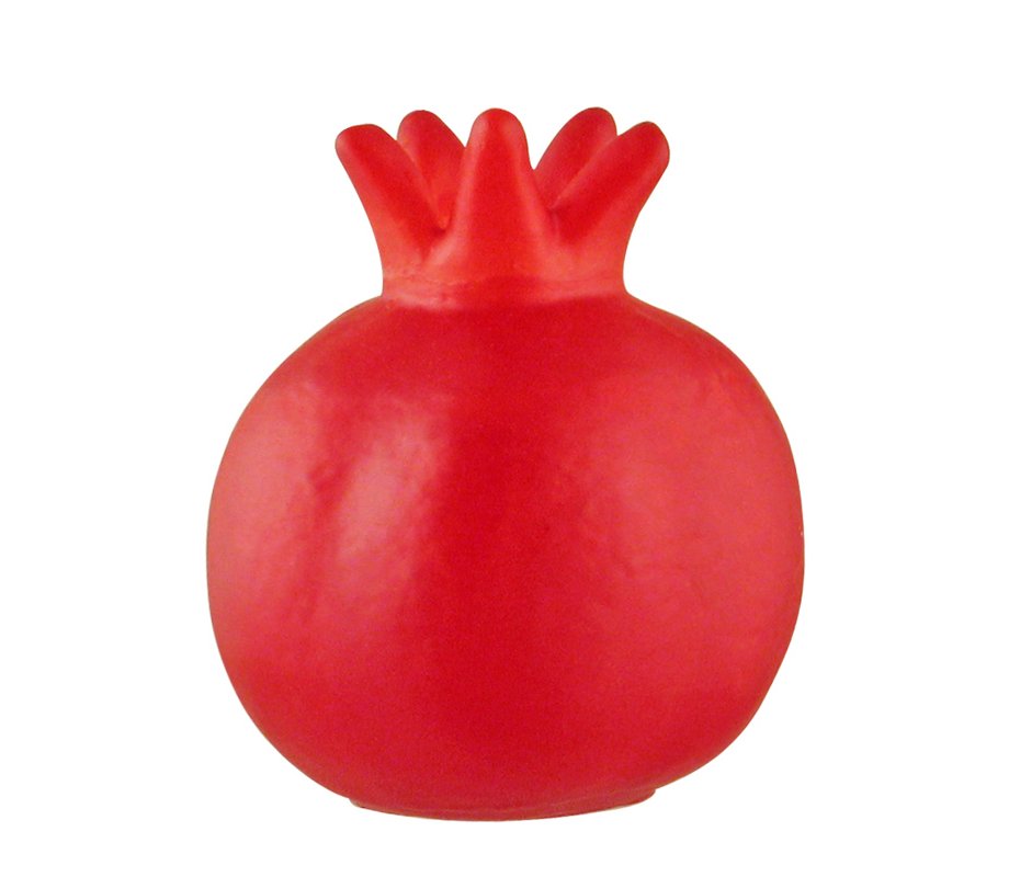 Decorative Handcrafted Havdalah Candle - Red Pomegranate