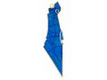 Decorative Map of Israel Wall Hanging, Enamel - Blue with Gold Frame