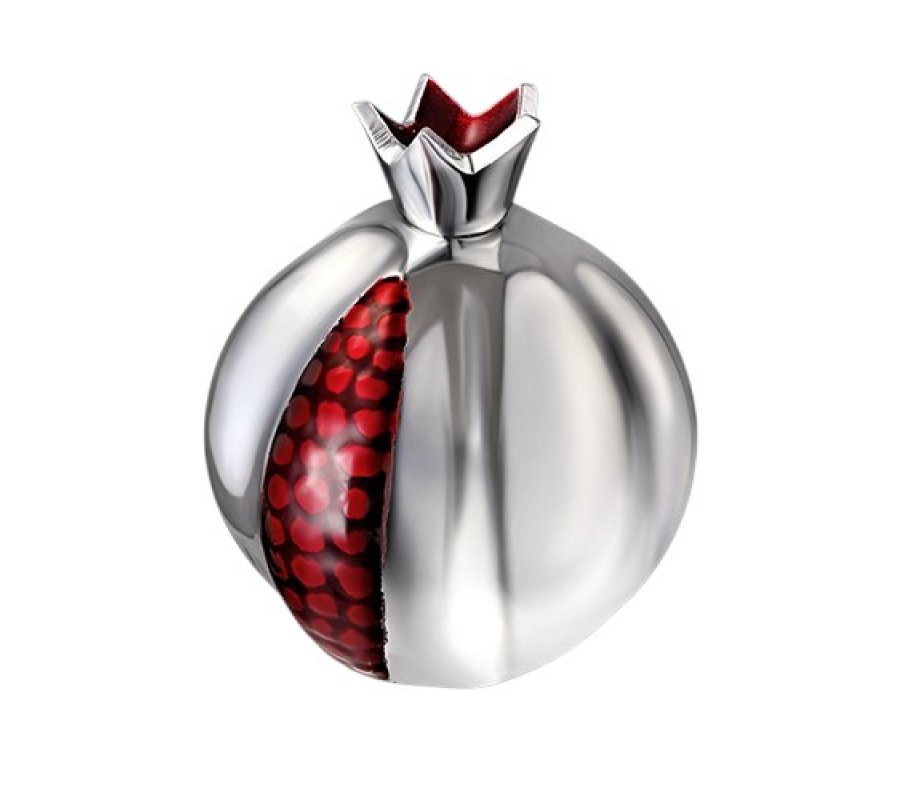 Decorative Metal-Maroon Aluminium Pomegranate