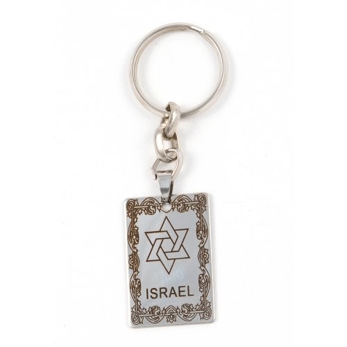 Dog Tag Key Ring, Framed Star of David and 