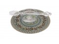 Dorit Judaica 3-Piece Honey Dish Set  Decorative Pomegranate Design