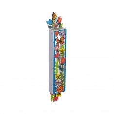 Dorit Judaica Acrylic Mezuzah Case, Colorful Butterflies and Flowers