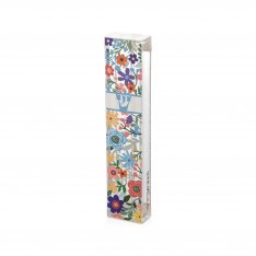 Dorit Judaica Acrylic Mezuzah Case, Colorful Flowers