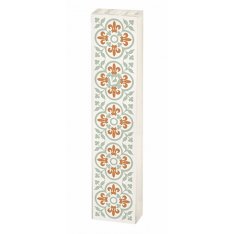 Dorit Judaica Acrylic Mezuzah Case, Fleur de Lys Design