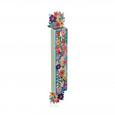 Dorit Judaica Acrylic Mezuzah Case, Pastel Flowers