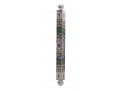 Dorit Judaica Aluminum Mezuzah Case - Circular Pomegranate Design