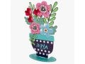 Dorit Judaica Colorful Flower Sculpture with Todah, Thanks in Hebrew -