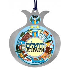 Dorit Judaica Pomegranate Wall Hanging - Lively Jerusalem Design