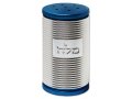 Dorit Judaica Spiral Design Salt Shaker with Hebrew Plaque - Silver and Turquoise