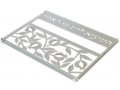 Dorit Judaica Stainless Steel and Tempered Glass Challah Board - Pomegranates