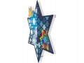 Dorit Judaica Wall Art, Star of David and Peace Dove and Multiple Stars of David