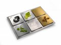 Dune Design Mixed Metals Seder Plate by Laura Cowan