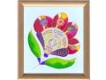 Dvora Black Daughters Blessing Hand-Finished Print Floral - Hebrew or English