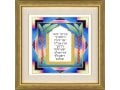 Dvora Black Hand Finished Aaronic Blessing Print with Palm Design