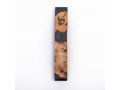 Eial Ovin Handmade Mezuzah Case, Natural Olive Wood and Epoxy - Black