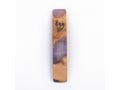 Eial Ovin Handmade Mezuzah Case, Natural Olive Wood and Epoxy - Purple