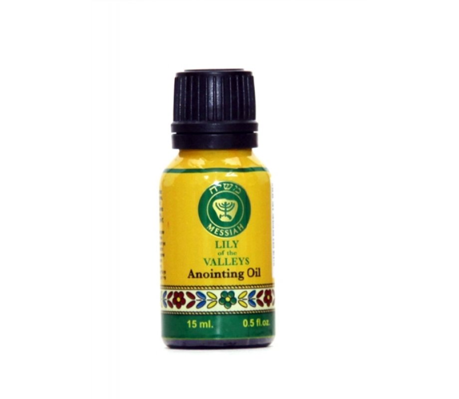 Ein Gedi Lily of the Valley Anointing Oil Cobalt Bottle - 15 ml.
