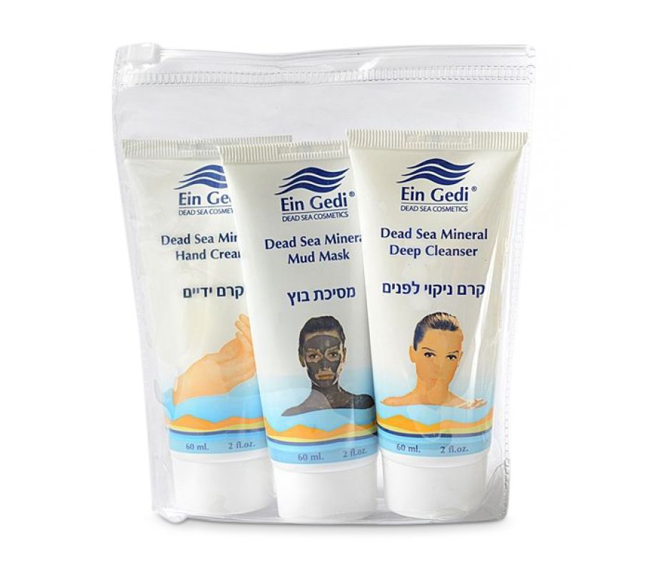 Ein Gedi Three-In-One Kit Foot and Hand Cream and Mud Mask with Dead Sea Minerals