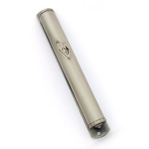 Elegant Pewter Mezuzah