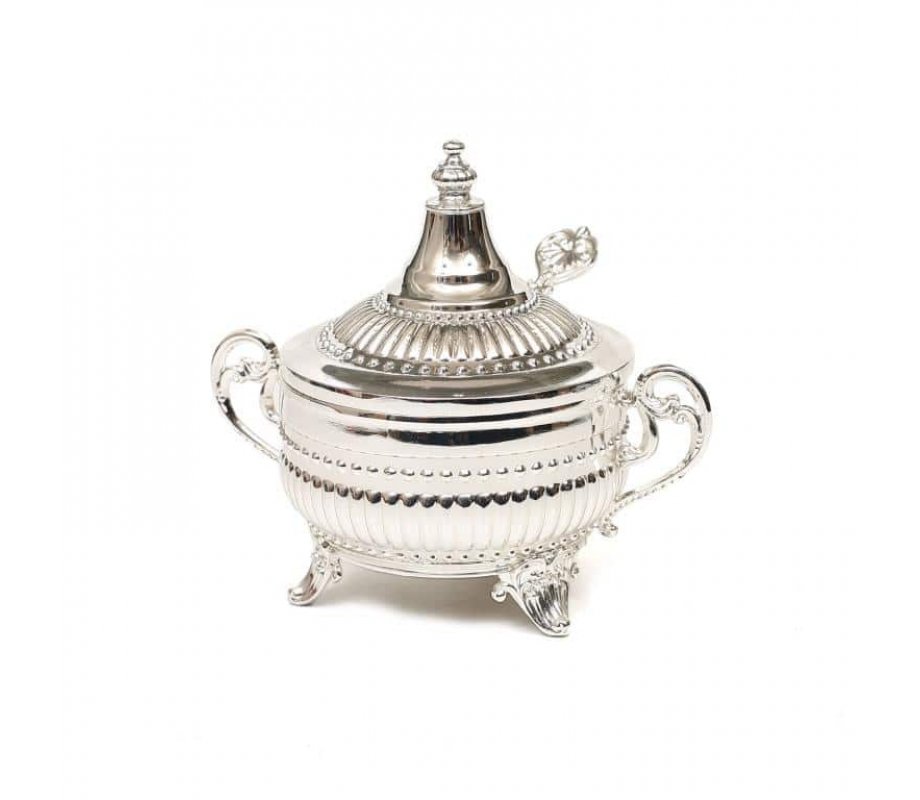 Elegant Raised Honey with Lid and Spoon - Regency Style Design
