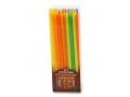 Extra Long Slender Hanukkah Candles in Assorted Colors