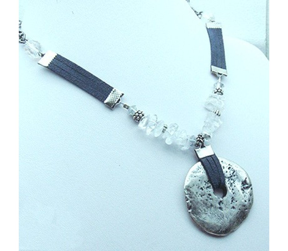 Eye Catching Pewter Necklace