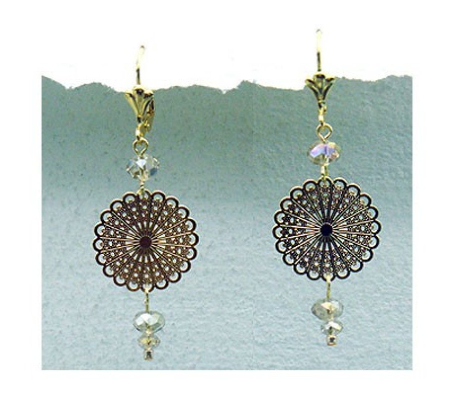 Filigree Snowflake Earrings by Edita