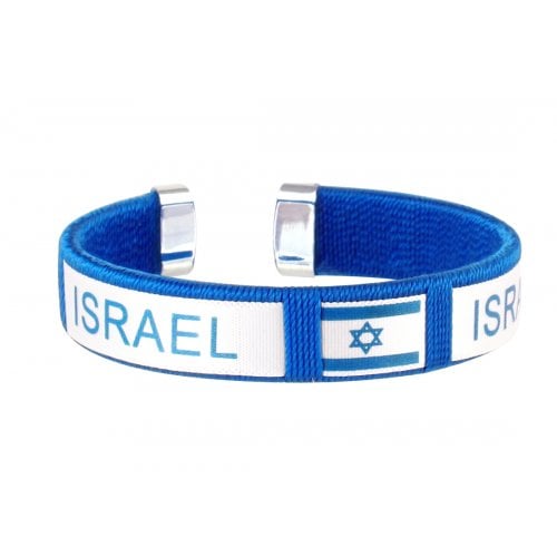 Flag of Israel Cuff Bracelet - One Size Fits All