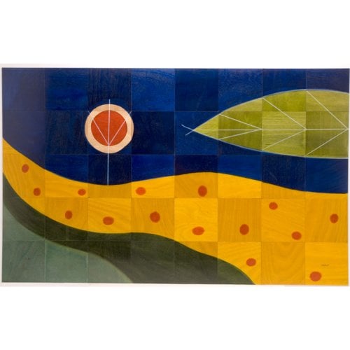 Floor Mat Yellow Path by Kakadu Art