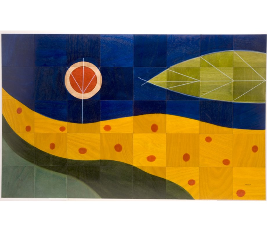 Floor Mat Yellow Path by Kakadu Art