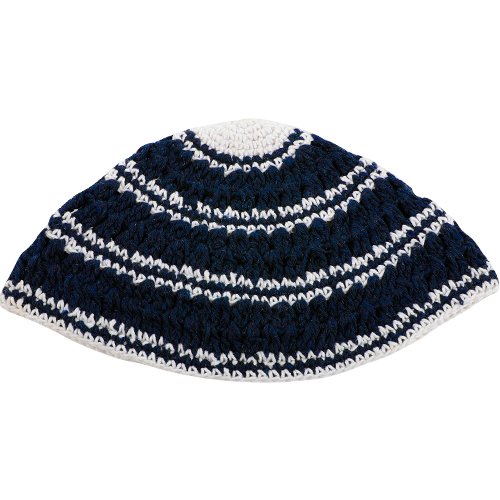 Frik Kippah Blue and White stripes