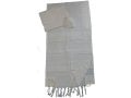 Gabrieli Handwoven Cotton Tallit Set - White