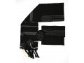 Gabrieli Handwoven Elia Silk Black Tallit Set Silver Stripes