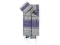 Gabrieli Handwoven Silk Tallit Set - Purple and Silver Stripes
