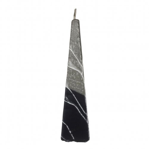 Galilee Style Handmade Pyramid Havdalah Candle - Black and Gray