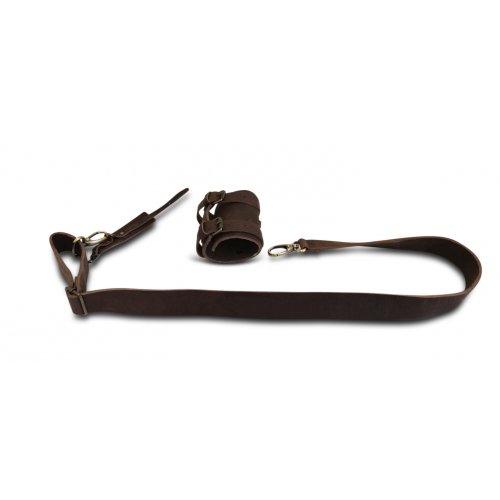 Genuine Leather Strap for Carrying Kudu Horn Yemenite Shofar on Shoulder