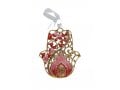 Gleaming Hamsa Wall Hanging, Pomegranates and Leaves  Choice of Colors