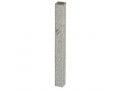 Glittering Silver Aluminum Mezuzah Case with Silver Shin - Choice of Lengths