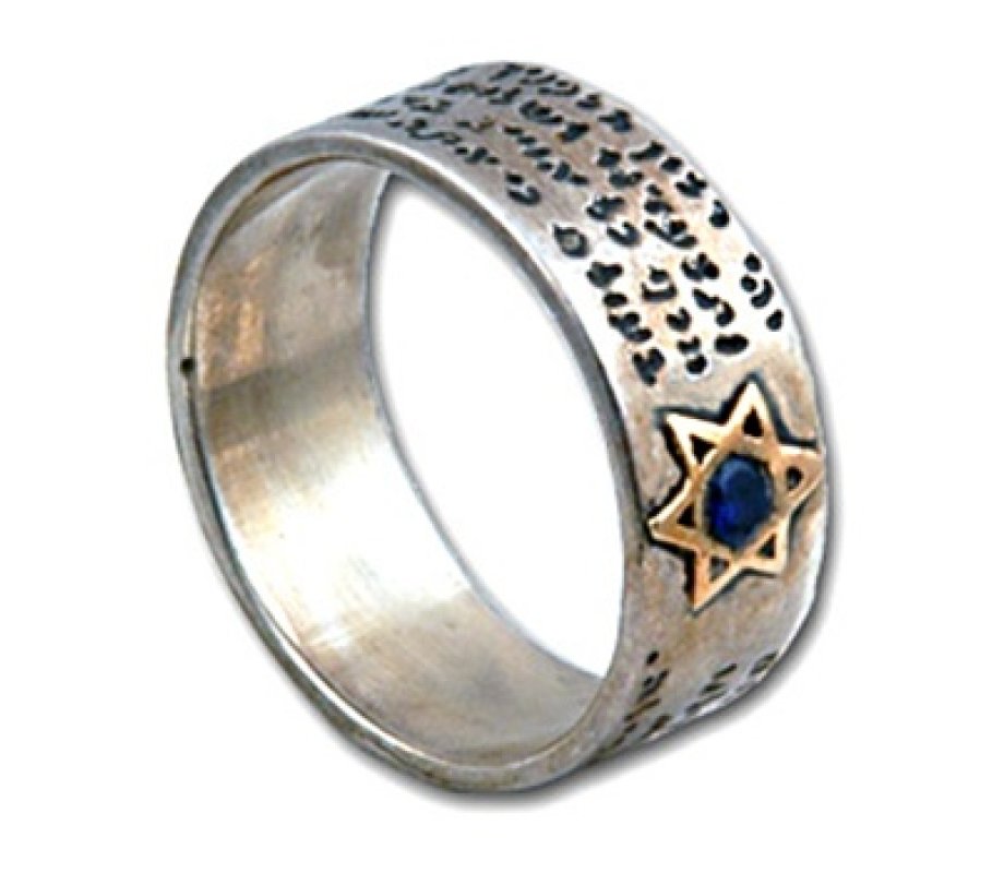 Golan Studio Travelers Prayer Kabbalah Ring - Star of David