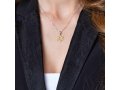 Gold Plated Sterling Silver Pendant Necklace - Textured Star of David