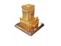 Gold Raised Sculpture of Second Temple with Hidden Seven-Branch Menorah