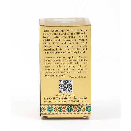 Gold Series Blessing from Jerusalem - Frankincense & Myrrh Anointing Oil 0.4 fl.oz (12ml)