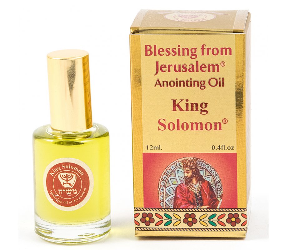 Gold Series Blessing from Jerusalem - King Solomon Anointing Oil 0.4 fl.oz (12ml)