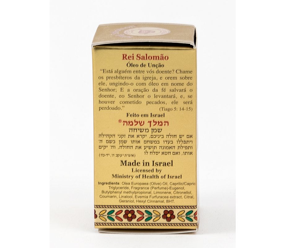 Gold Series Blessing from Jerusalem - King Solomon Anointing Oil 0.4 fl.oz (12ml)