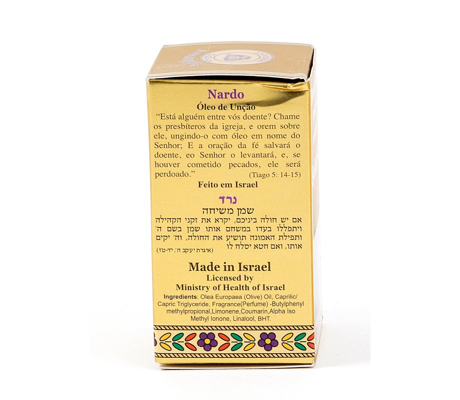 Gold Series Blessing from Jerusalem - Spikenard Anointing Oil 0.4 fl.oz (12ml)