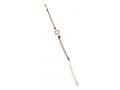 Gold color Star of David Bracelet on Leather Cord