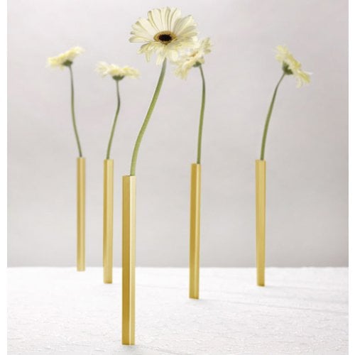 Golden Aluminum Magnetic Vase