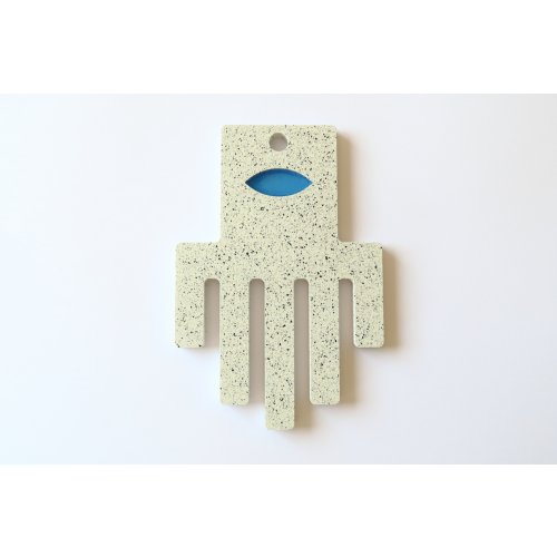 Graciela Noemi Handcrafted Blue Eye Abstract Hamsa