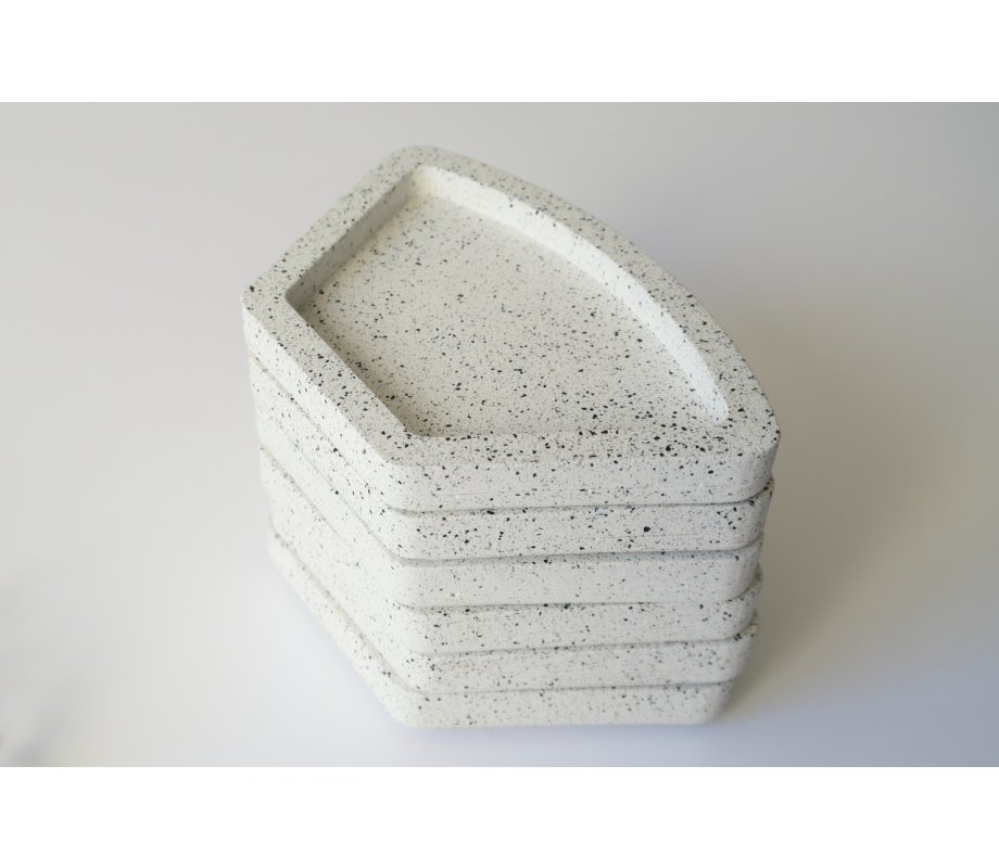 Graciela Noemi Handcrafted Modular Passover Seder Plate - White