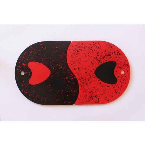 Graciela Noemi Handcrafted Pair of Trivets - Terrazzo Design